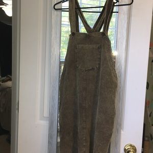 Corduroy Overall Dress